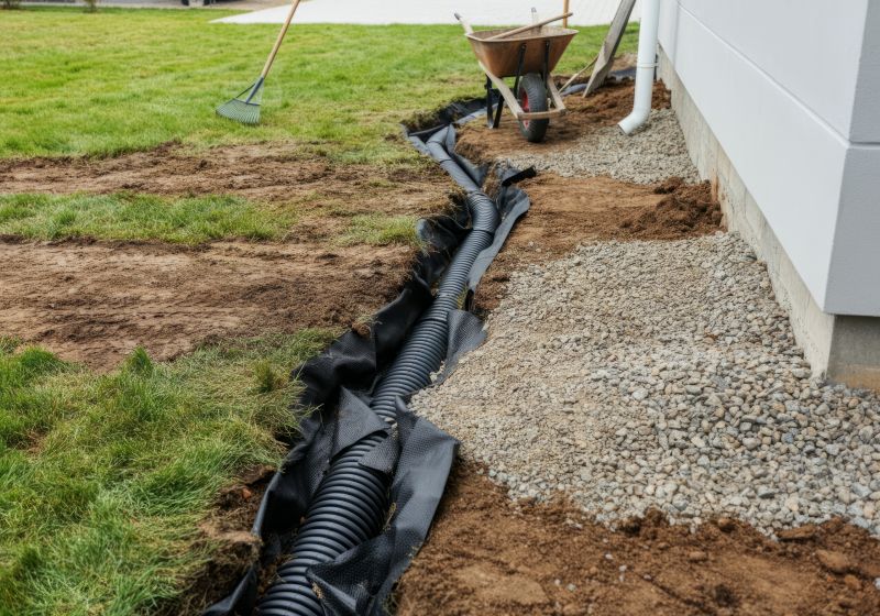 Drainage System During Installation